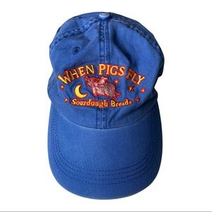 When pigs fly blue dad hat